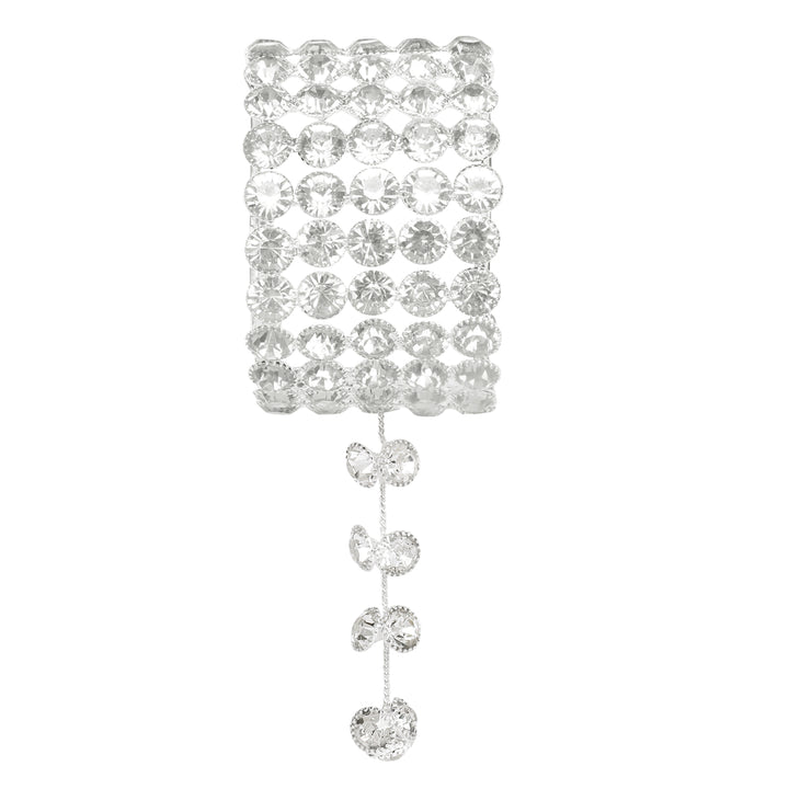 Rhodium Plated Crystal Latkan Bracelet - Elegant Style