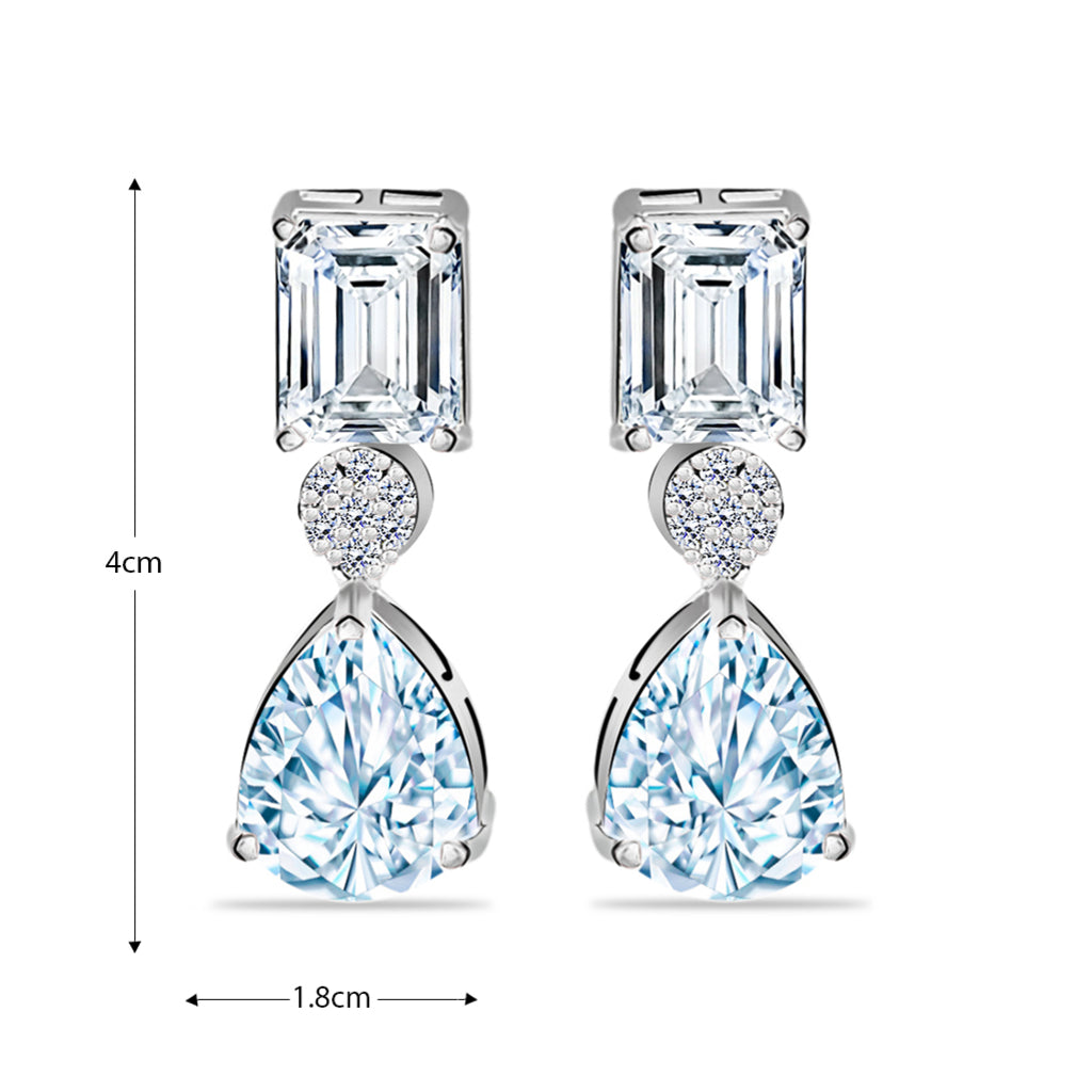 Twinkling Teardrop Ad Earrings