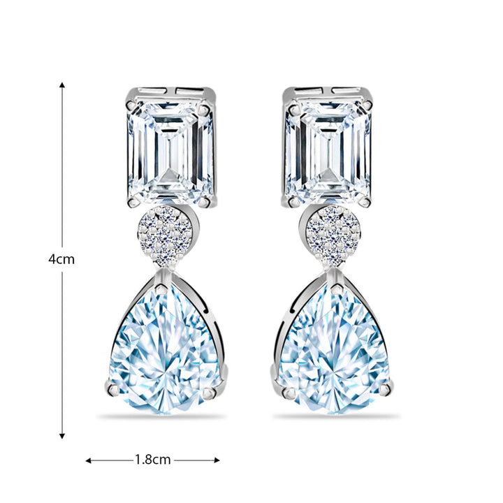 Twinkling Teardrop Ad Earrings