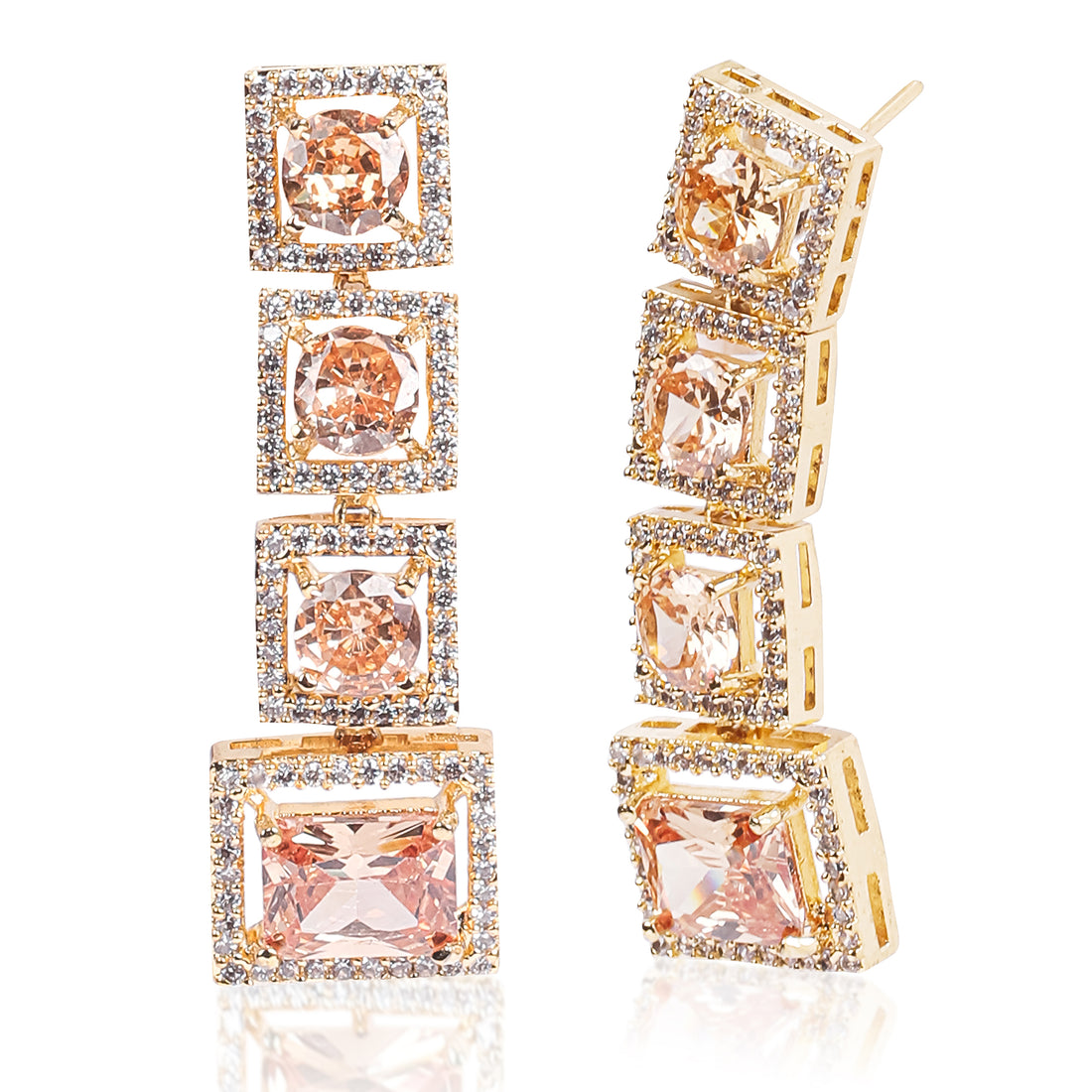 Sparkling Elegance Squares CZ Jewellery Set