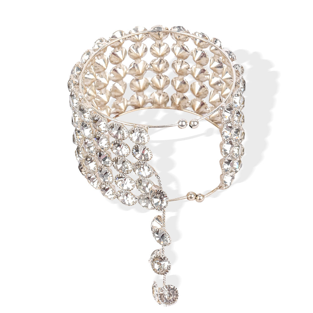 5 Layer Silver Plated Adjustable Bracelet