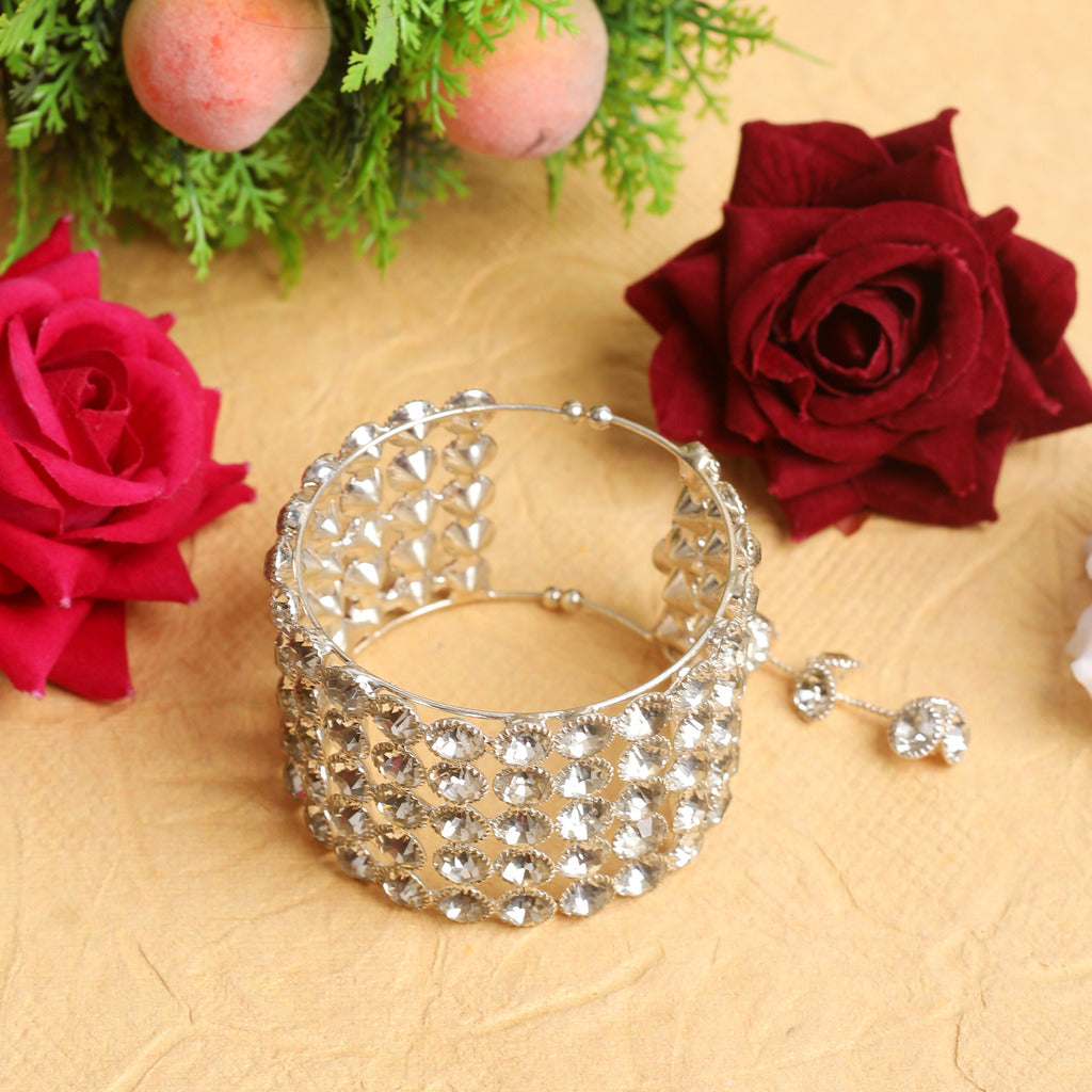 5 Layer Silver Plated Adjustable Bracelet