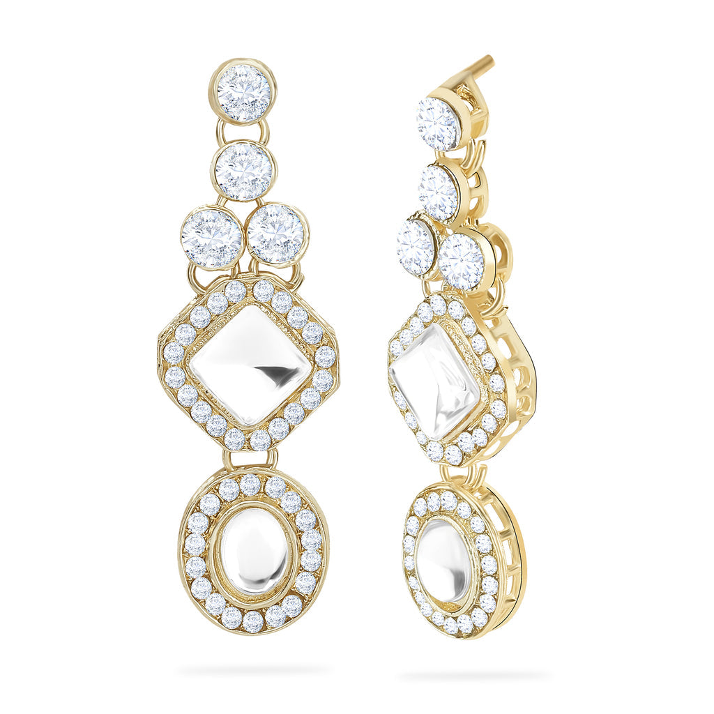 Gold-Plated Kundan-Studded Choker Jewellery Set of 5