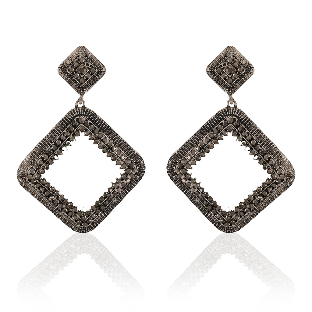 German Stone Crystal Handmade Square Chandbali