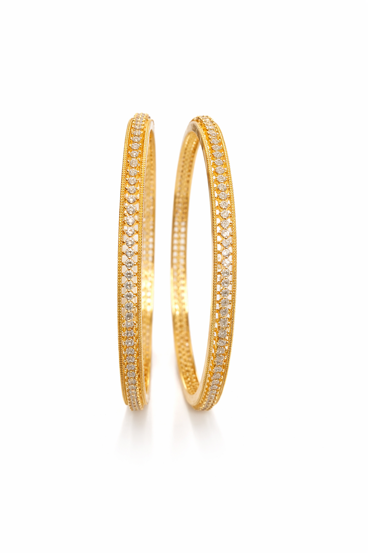 Gold Plated Stone Bangles