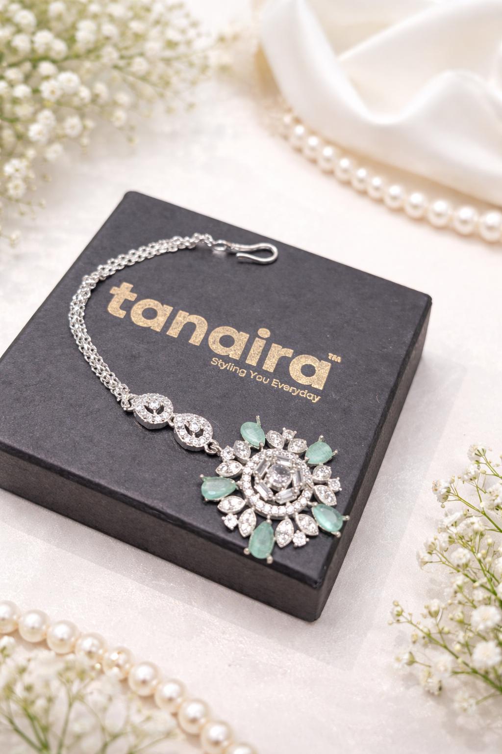 Floral AD Drop Maangtika