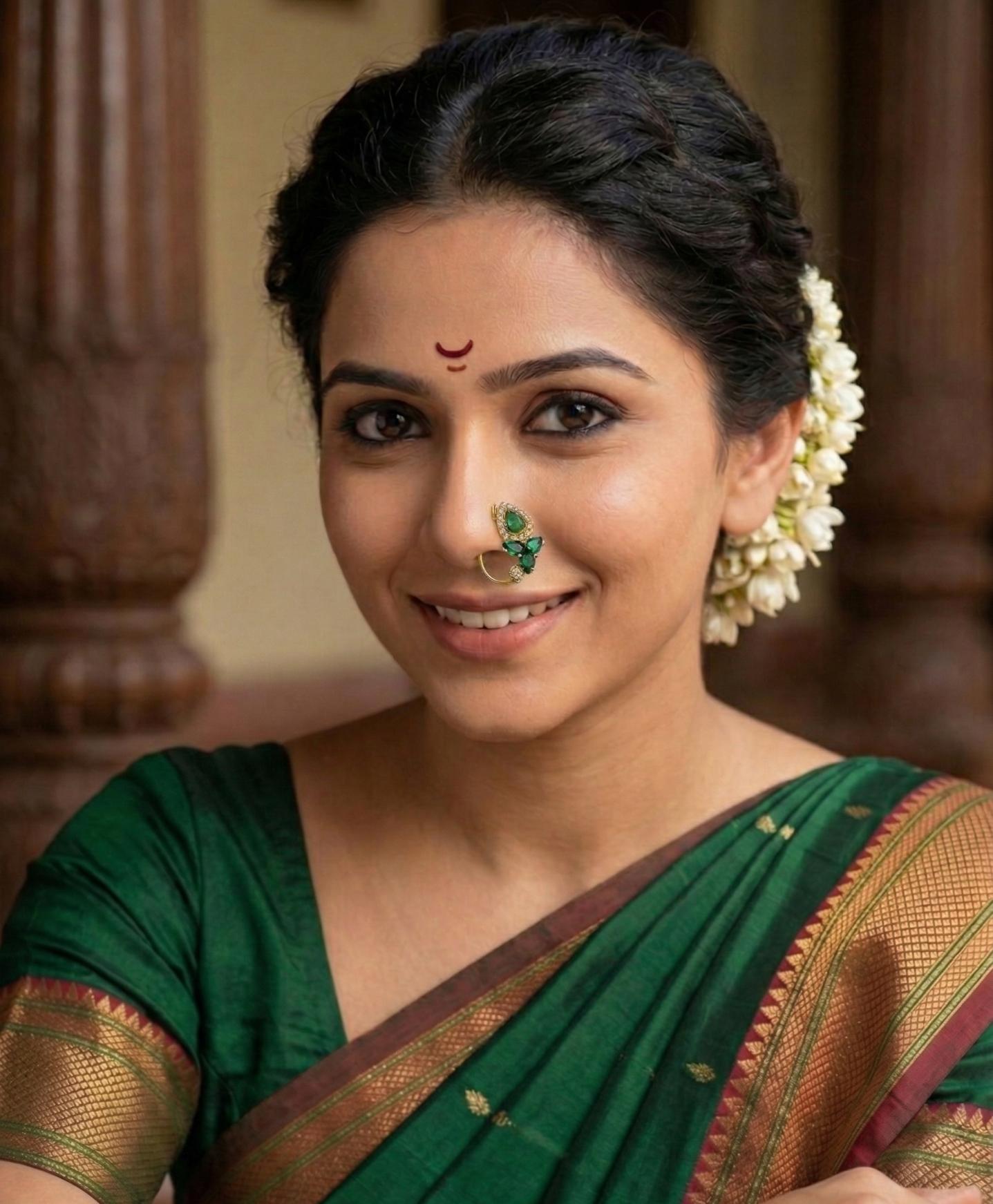 designer-green-nath-wedding-nose-jewellery