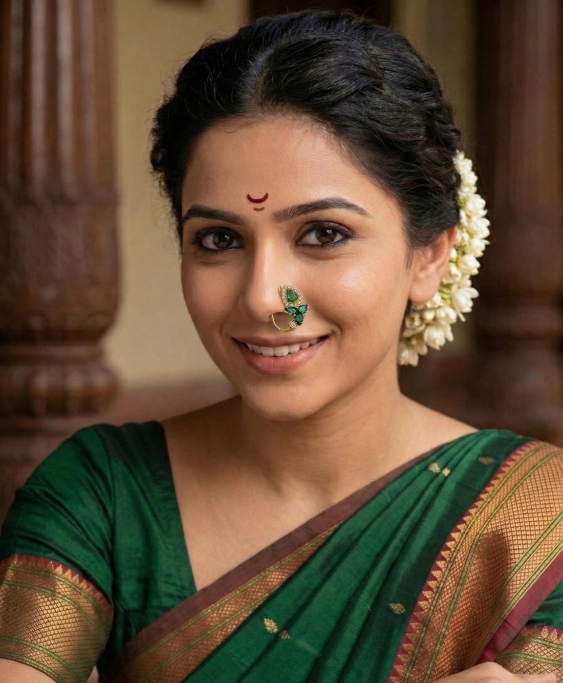 designer-green-nath-wedding-nose-jewellery