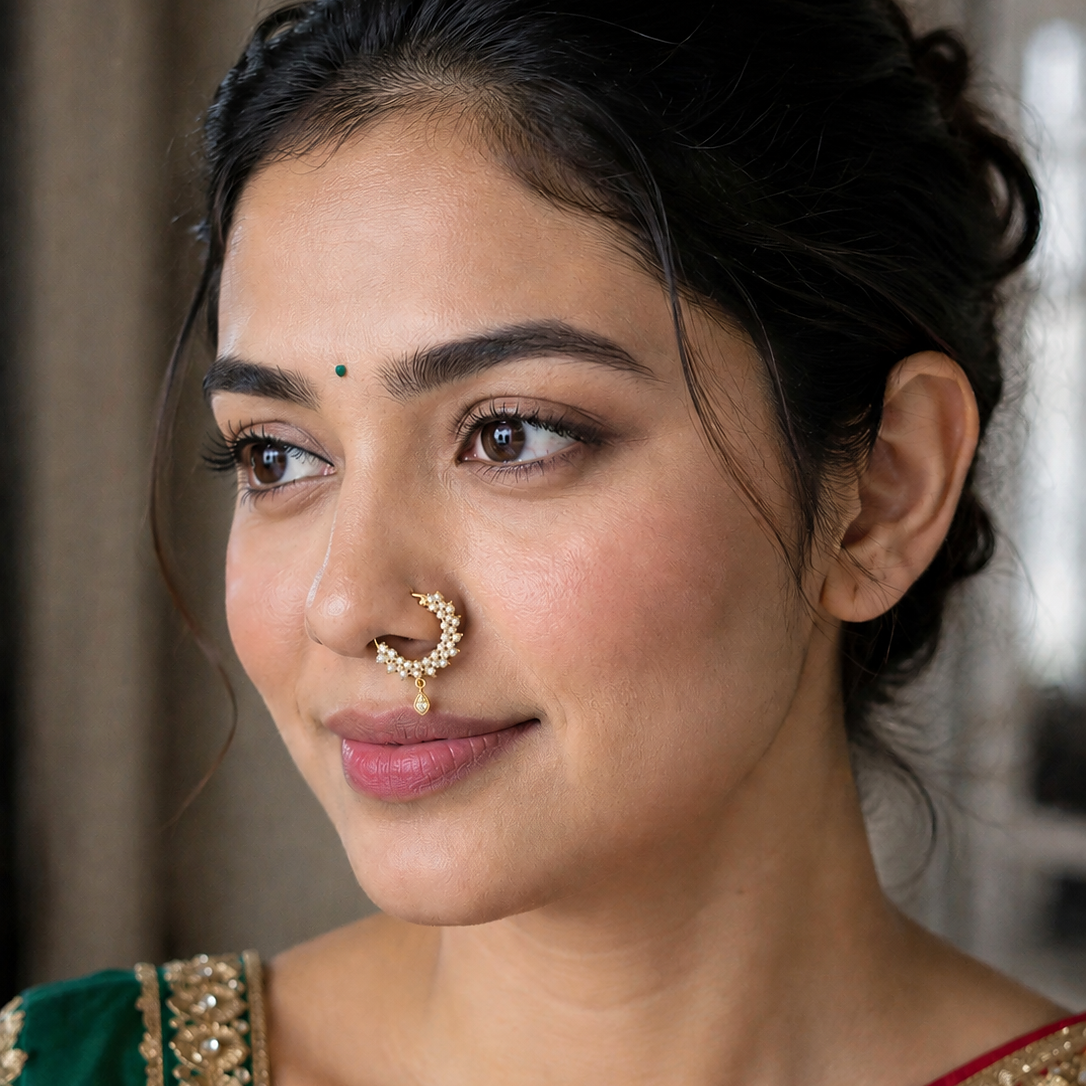 AD NATH | Traditional Nath Nose Ring for Women