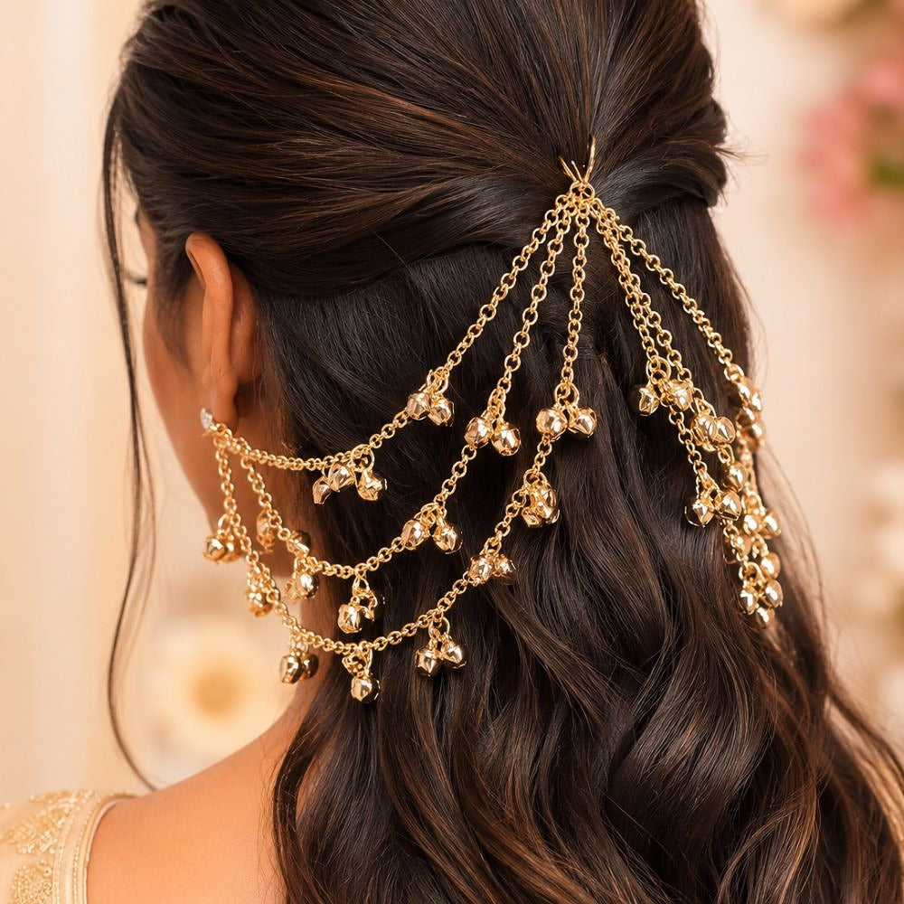 Kashmiri Ghungroo Kan Chain