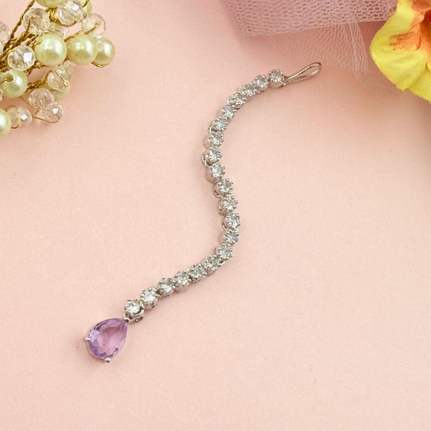 Cubic Zirconia Maangtika – Available in 14 Colours