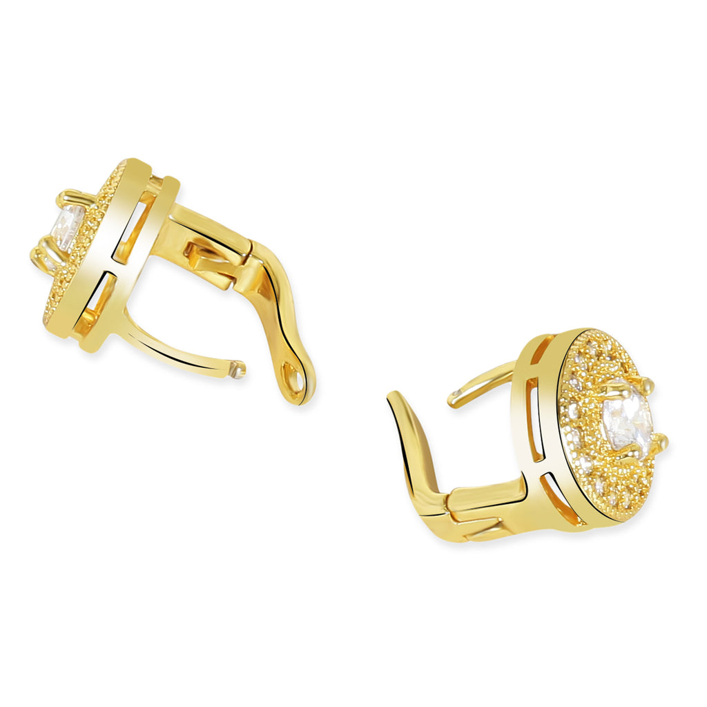 Luxurious Gold Plated American Diamond Stud - Washable