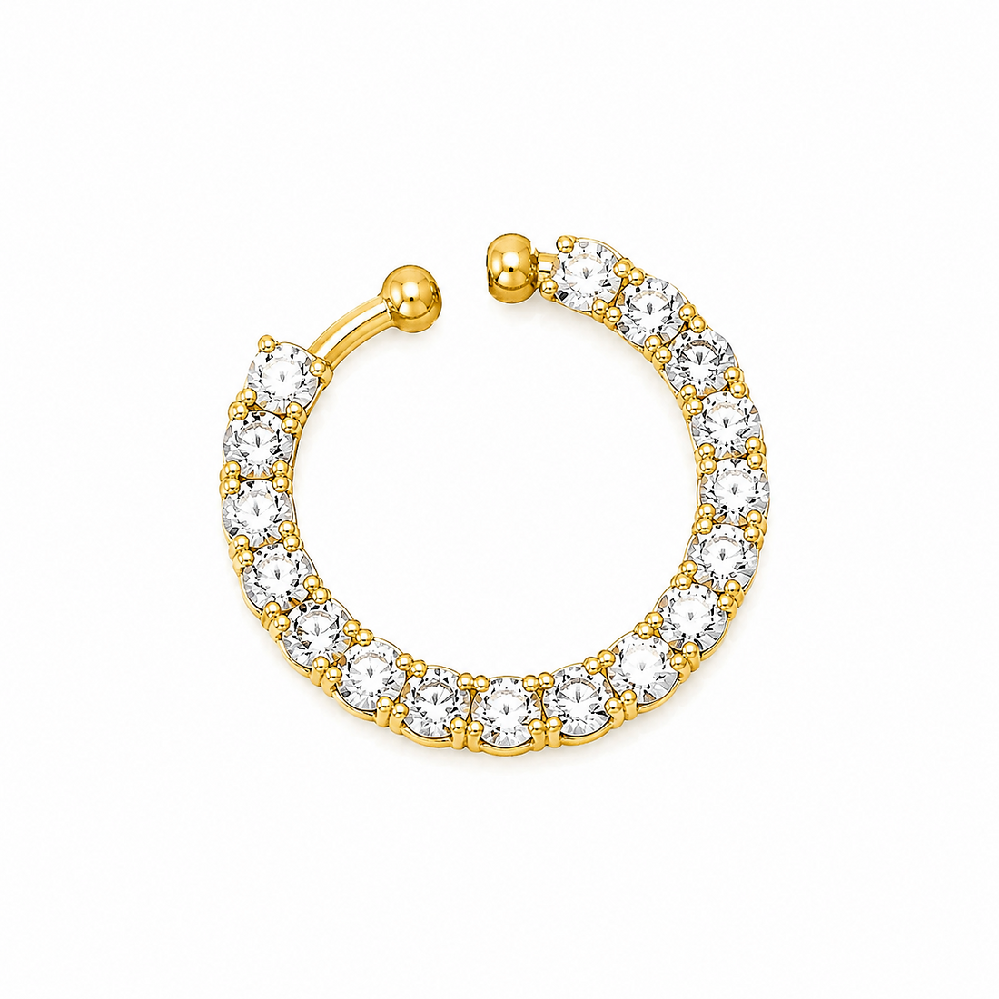 AD Nath | Sparkling AD Stone Nath Nose Ring for Women