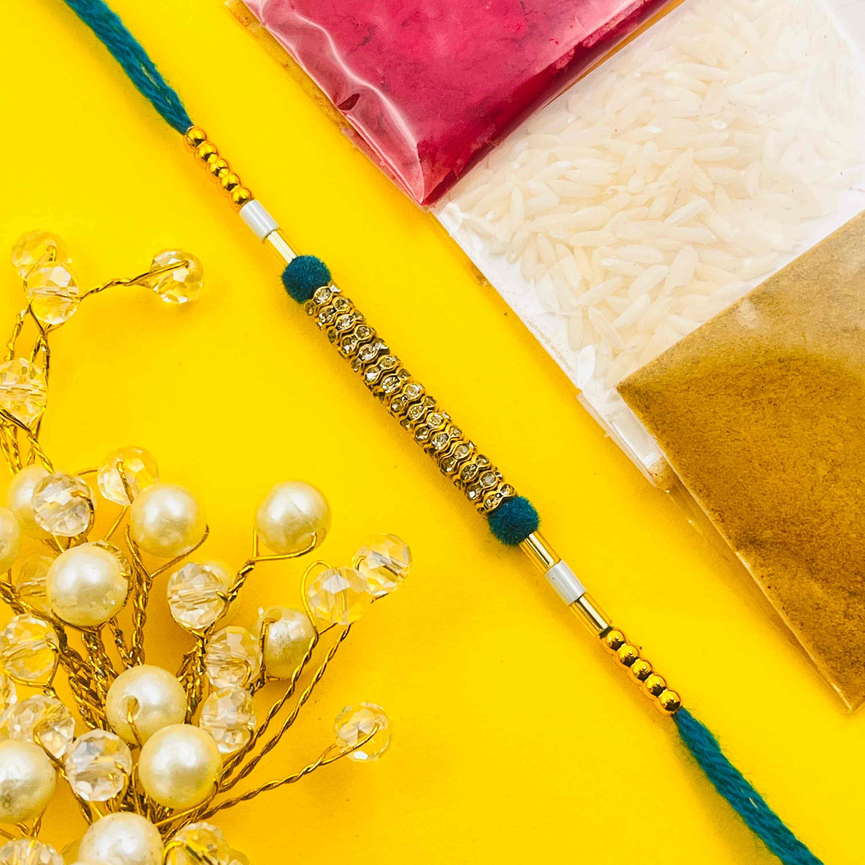 Firoza Stone Rakhi for Brother