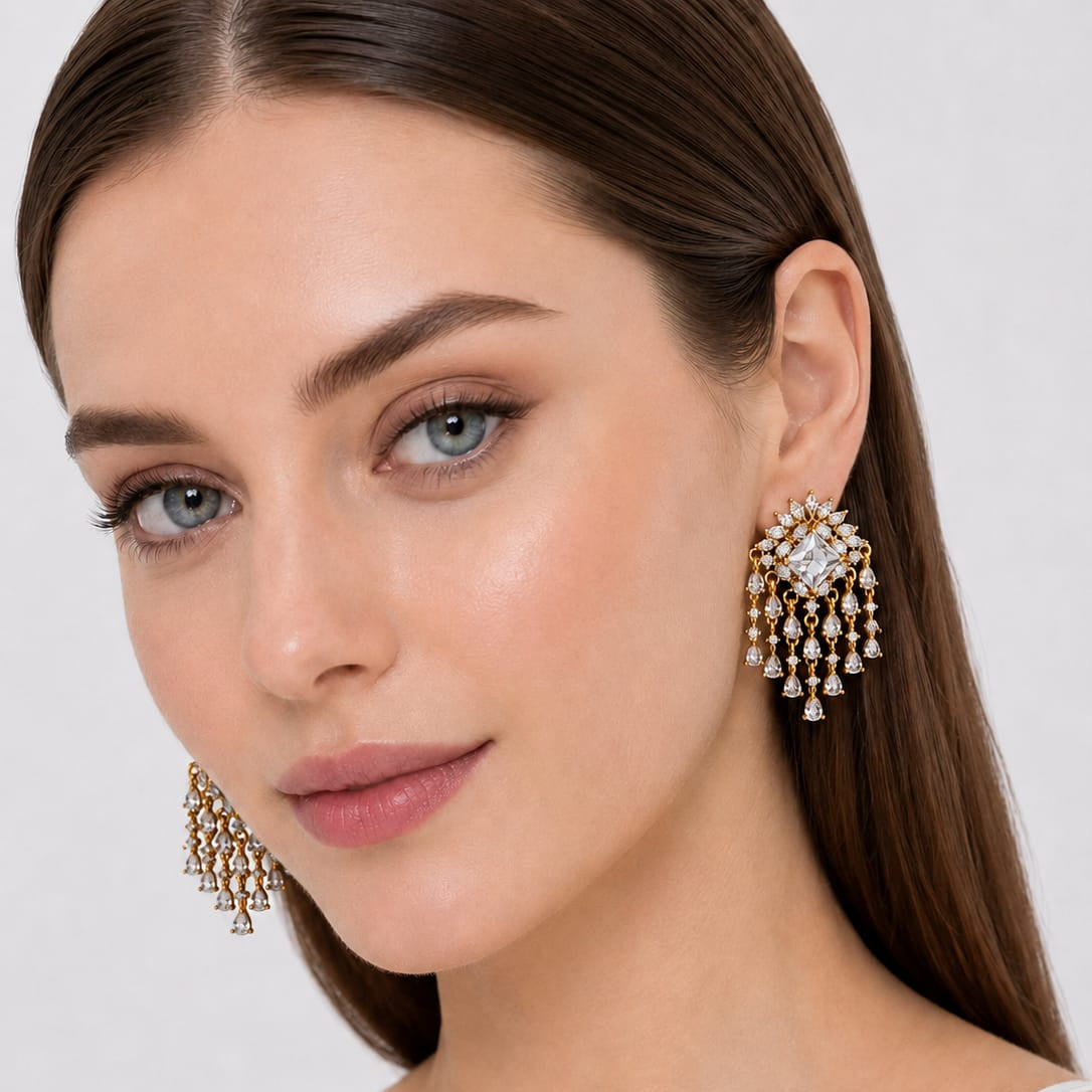 Premium CZ Designer Earrings