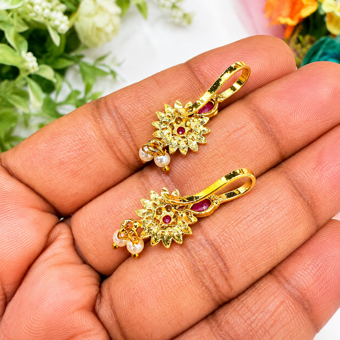Floral Designer Bugdi for Women