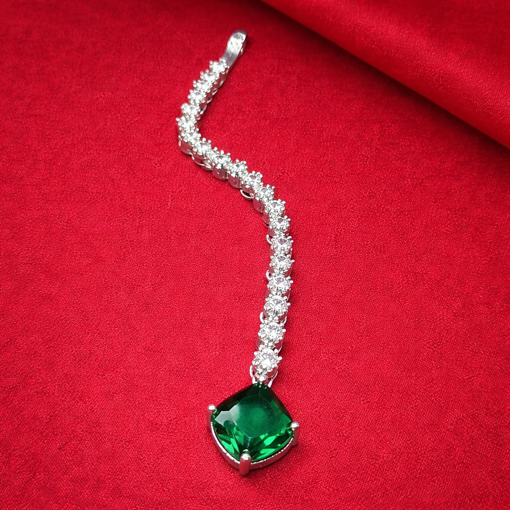Cube Sleek Mangtika | Stylish Silver Plated