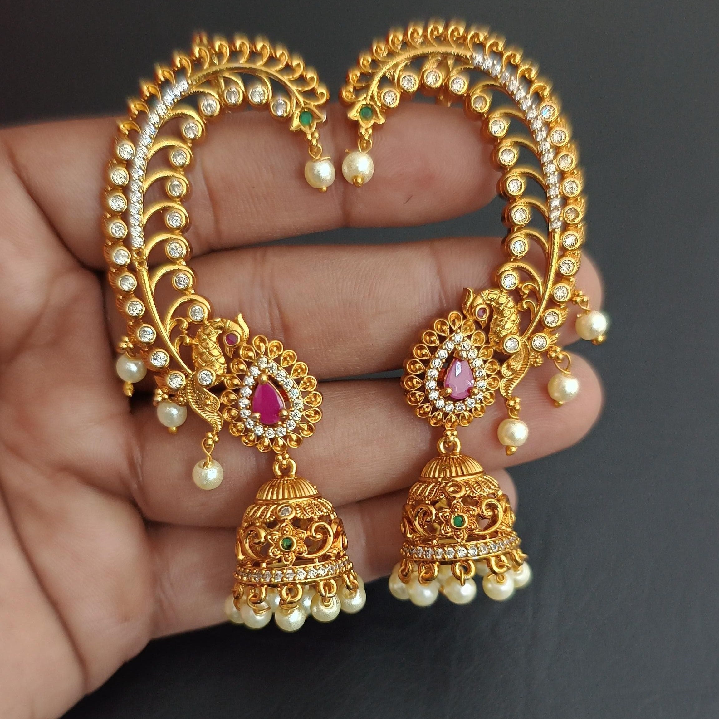 Traditional South Indian Climber Jhumka