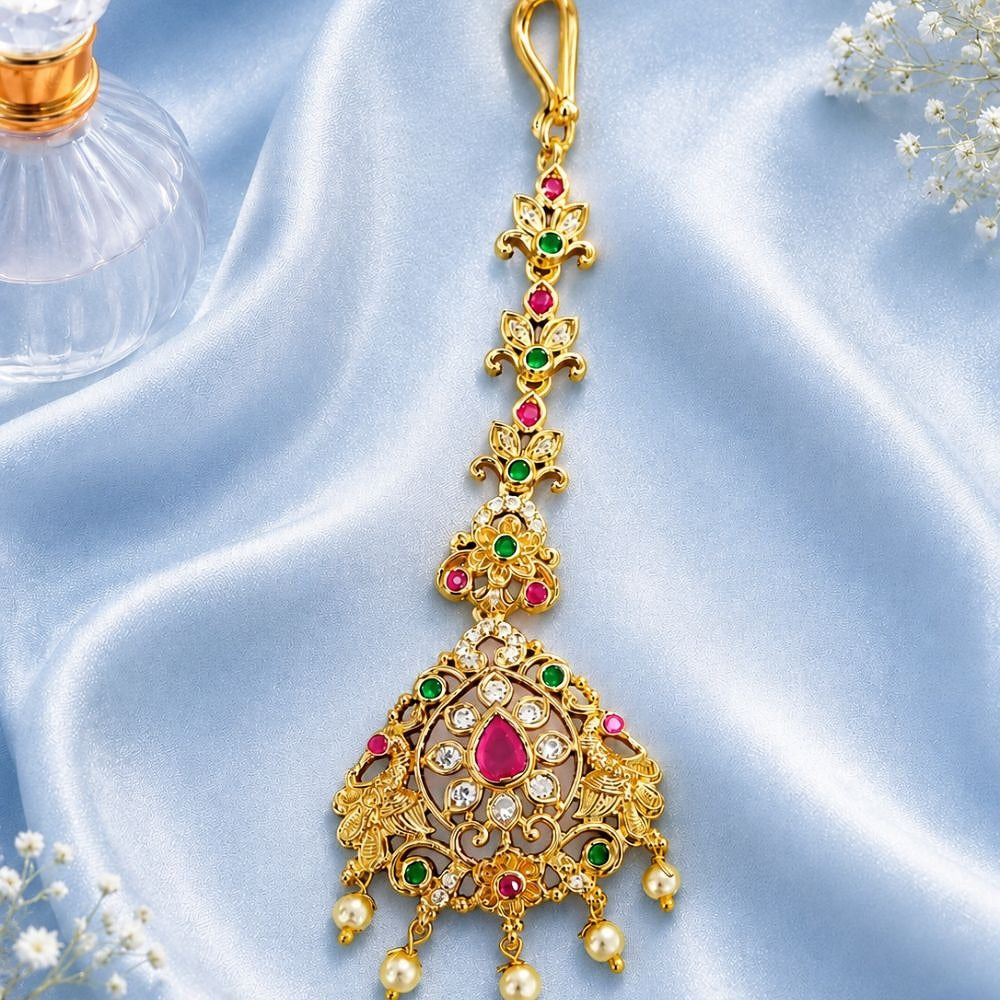 South Indian Temple Maang Tikka for Women