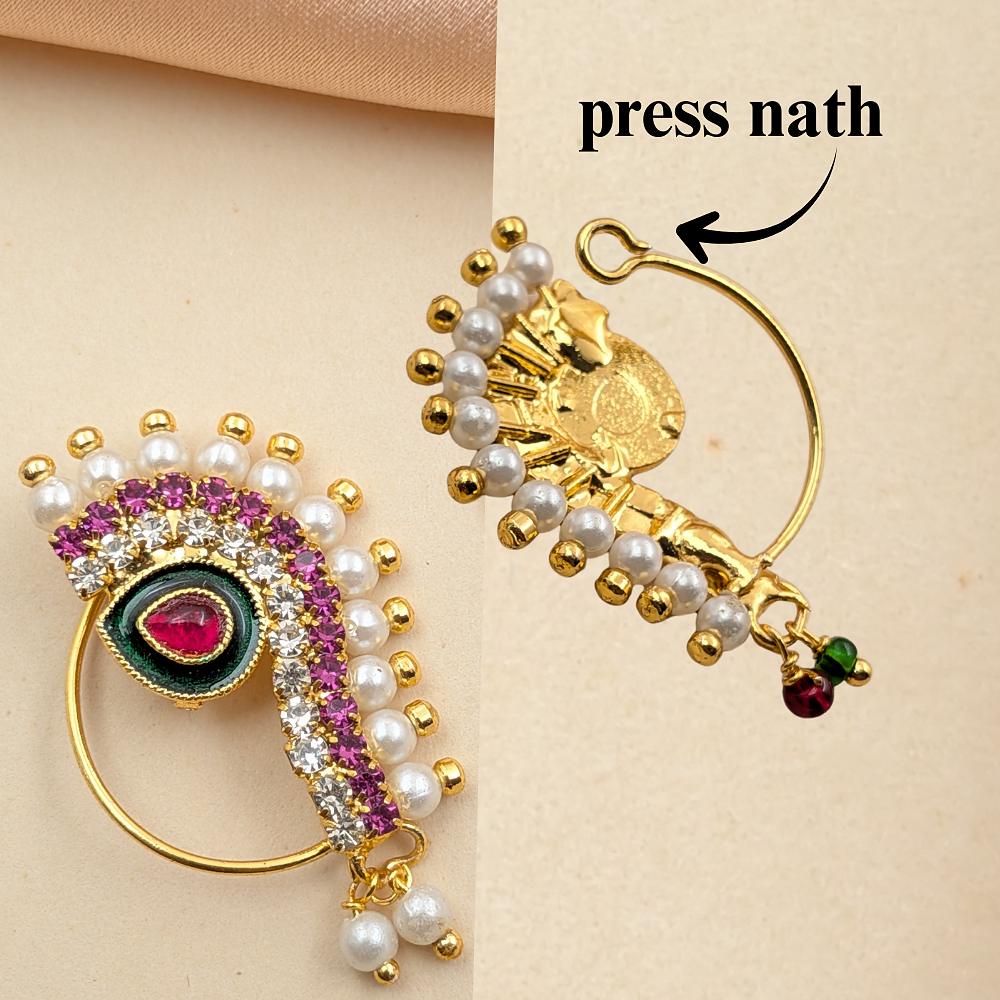 Mangalsutra Bugudi & Nath Combo Set for Women