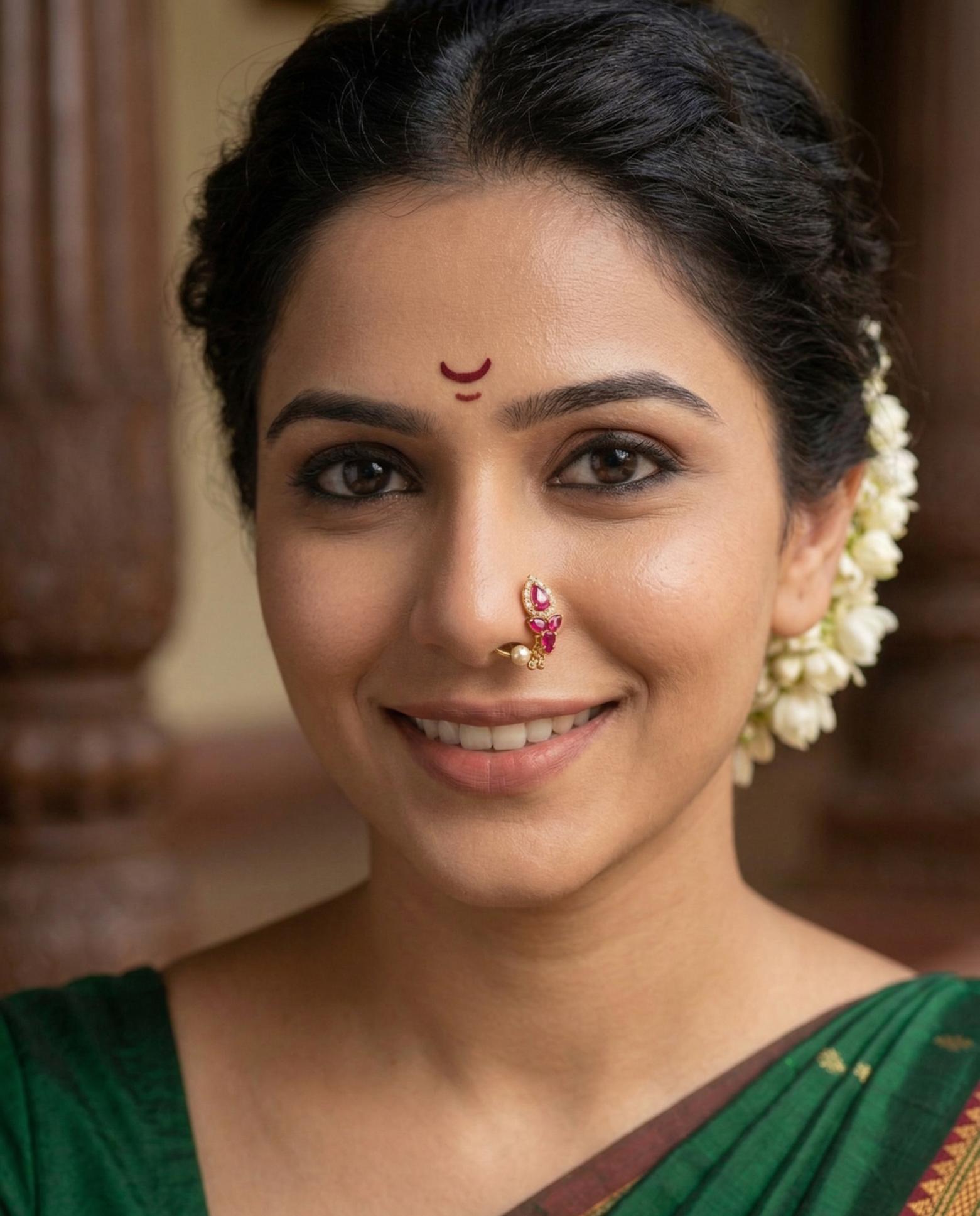classic maharashtrian nath nose ring for women festive jewellery