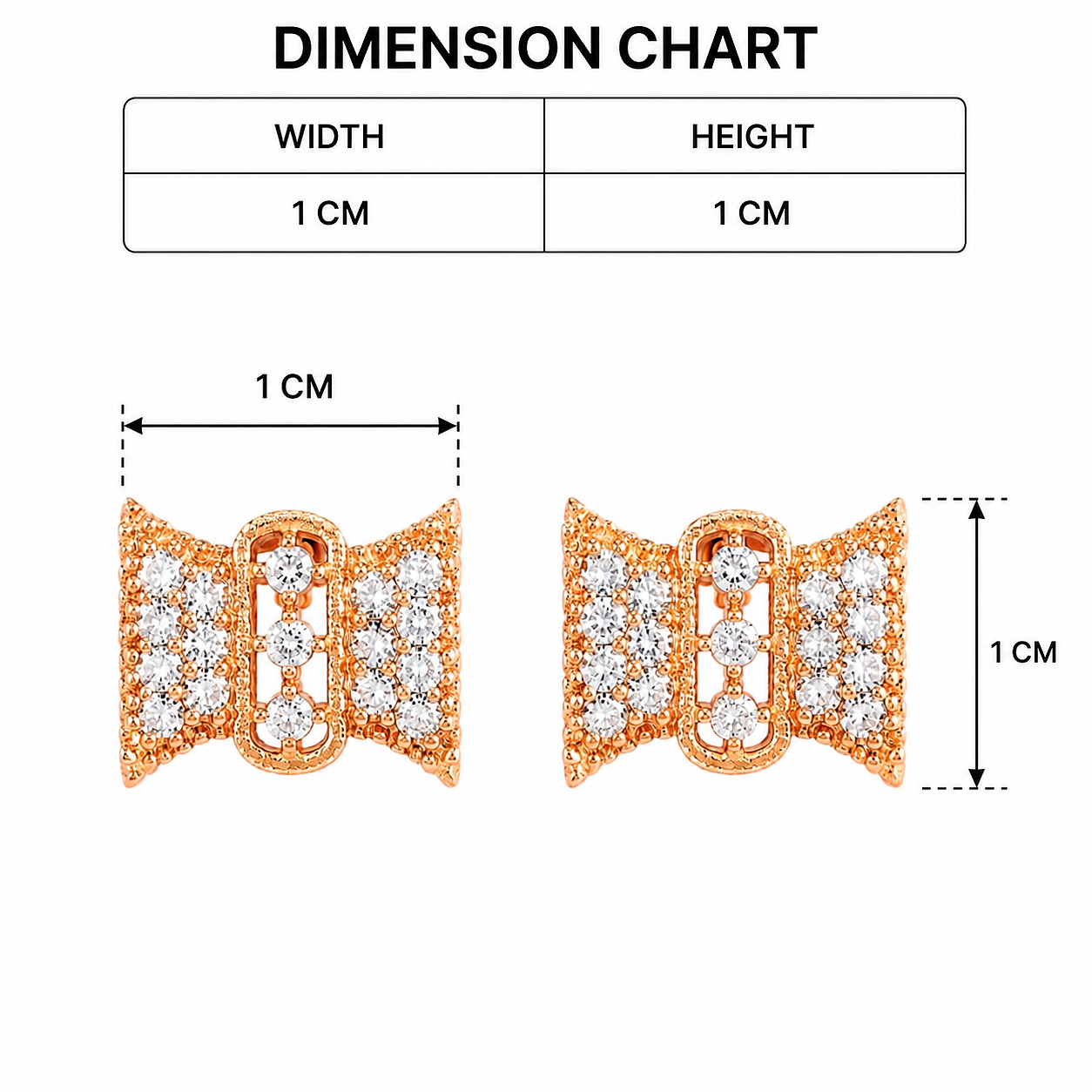Premium Crystal Stud Earrings for Women