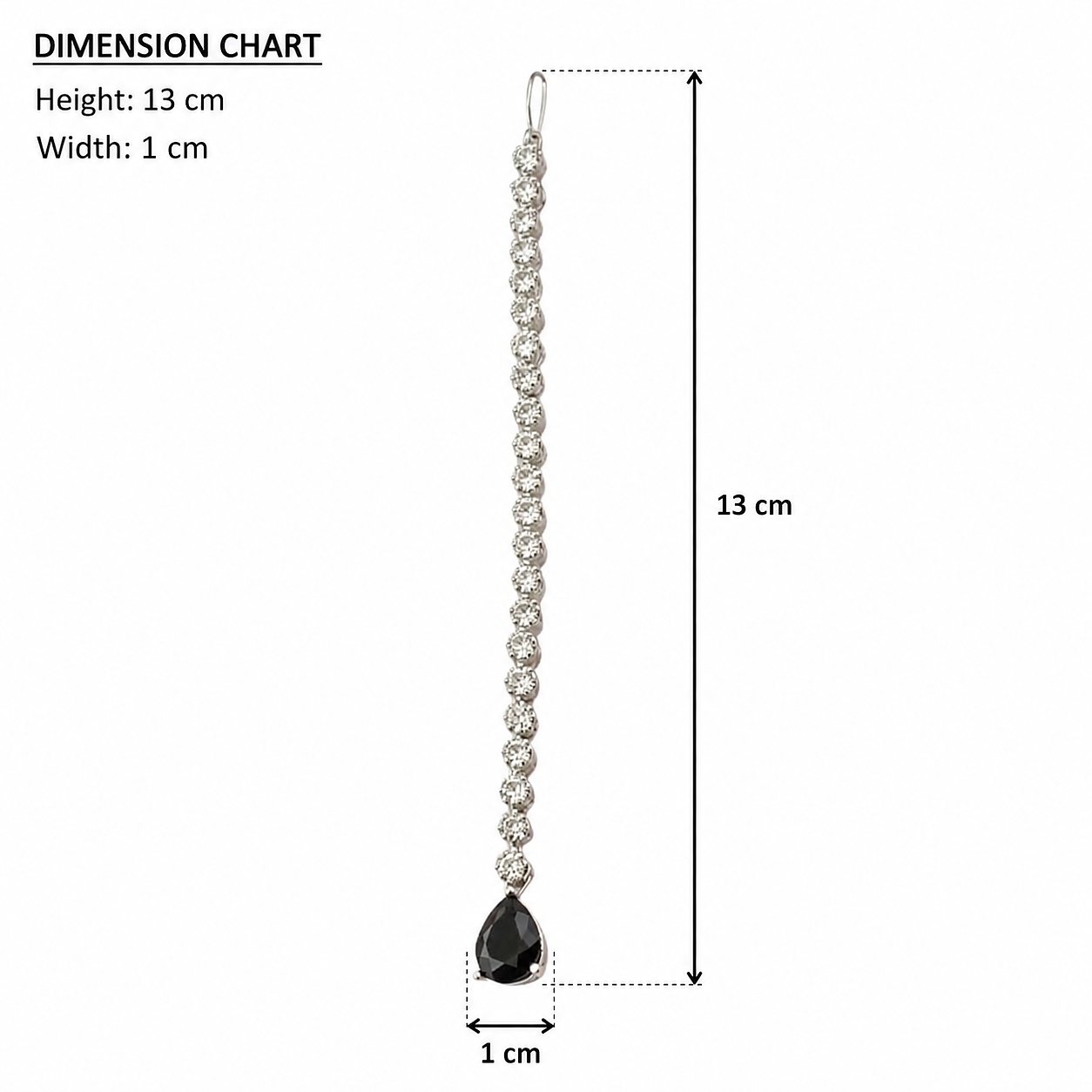 Designer CZ Stone Maang Tikka for Women