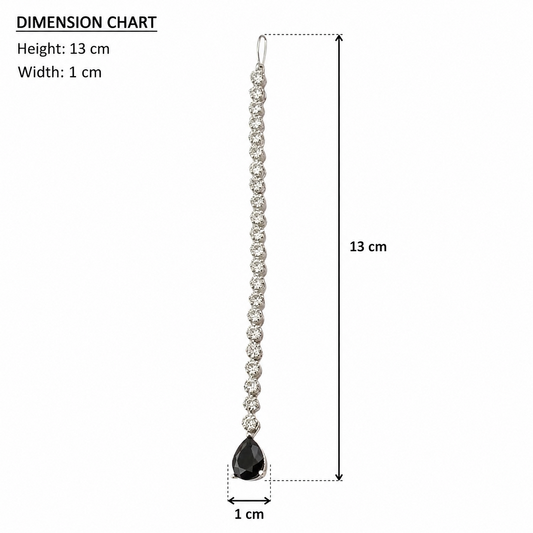 Designer CZ Stone Maang Tikka for Women
