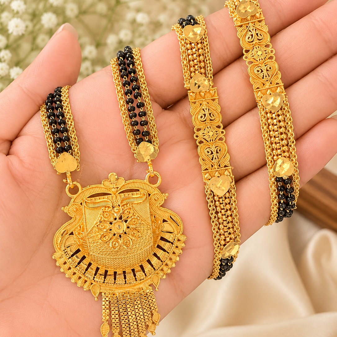 Traditional Designer Mangalsutra Necklace 30 inch