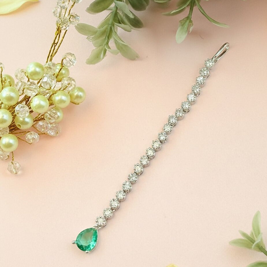 Designer CZ Stone Maang Tikka for Women