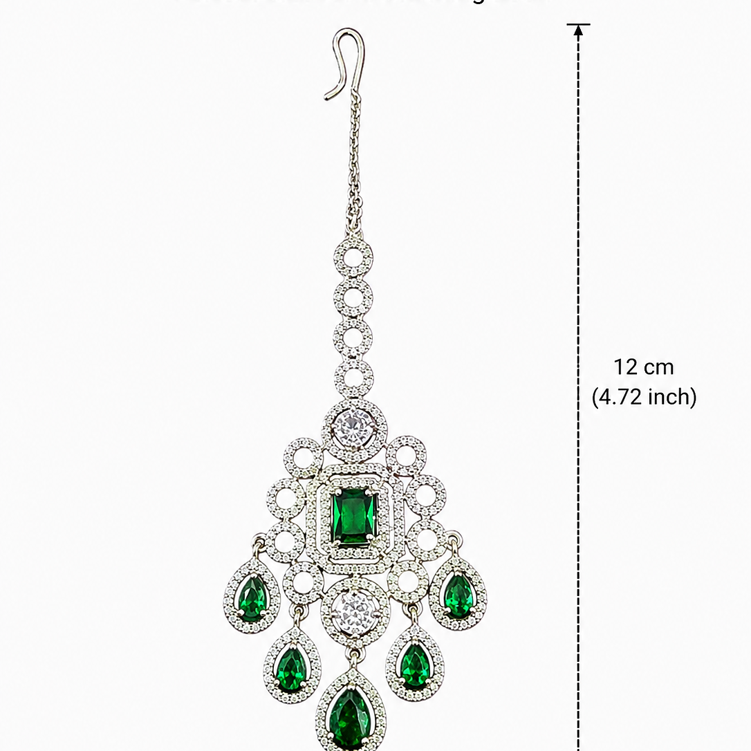 Premium American Diamond Maang Tikka for Women
