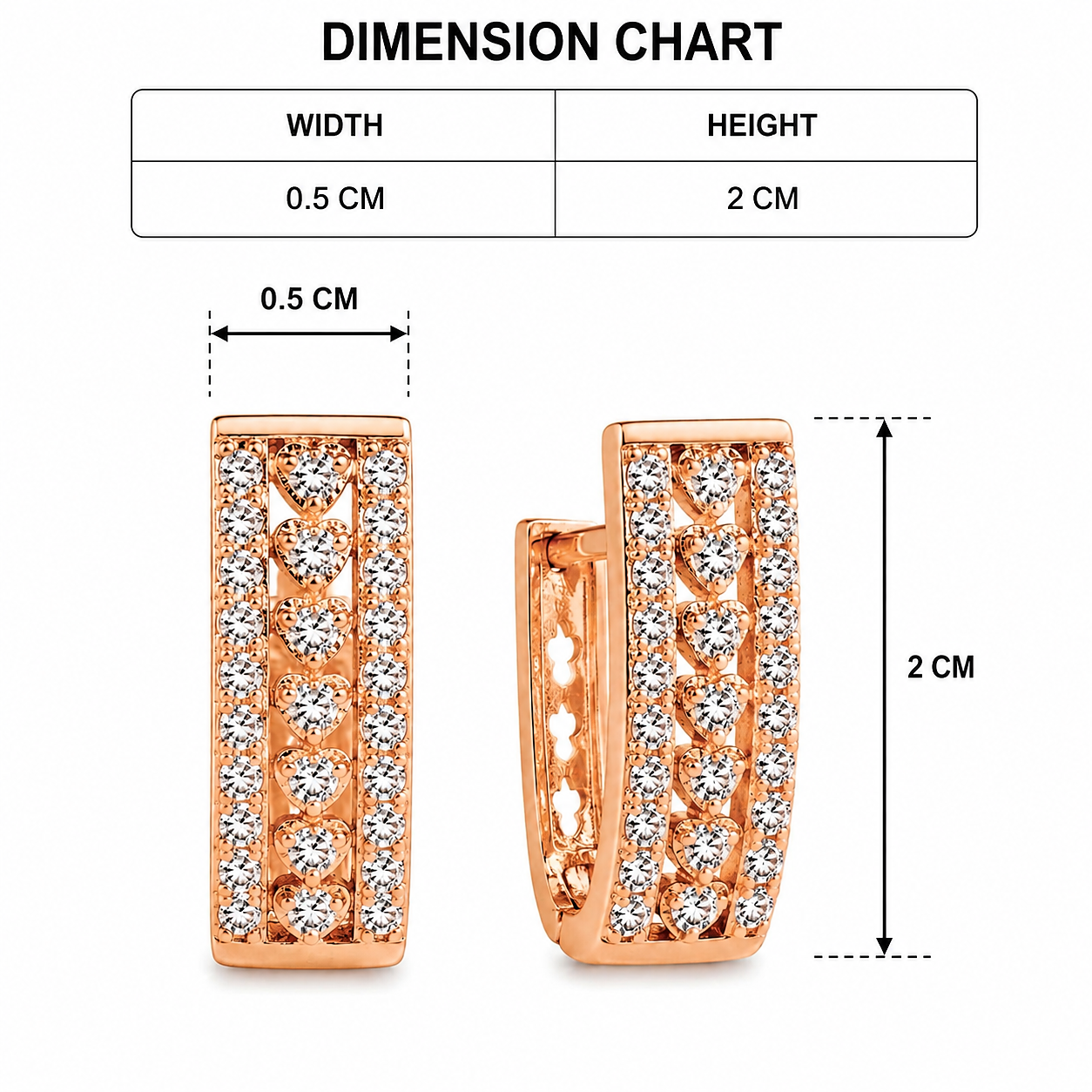 Premium Crystal Stud Earrings for Women