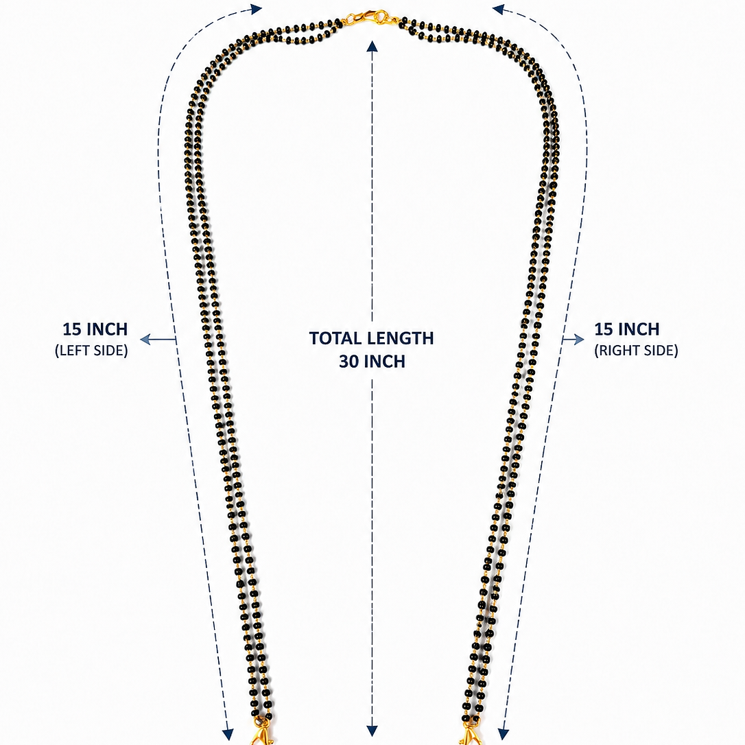 Designer American Diamond Mangalsutra Set for Women 30''