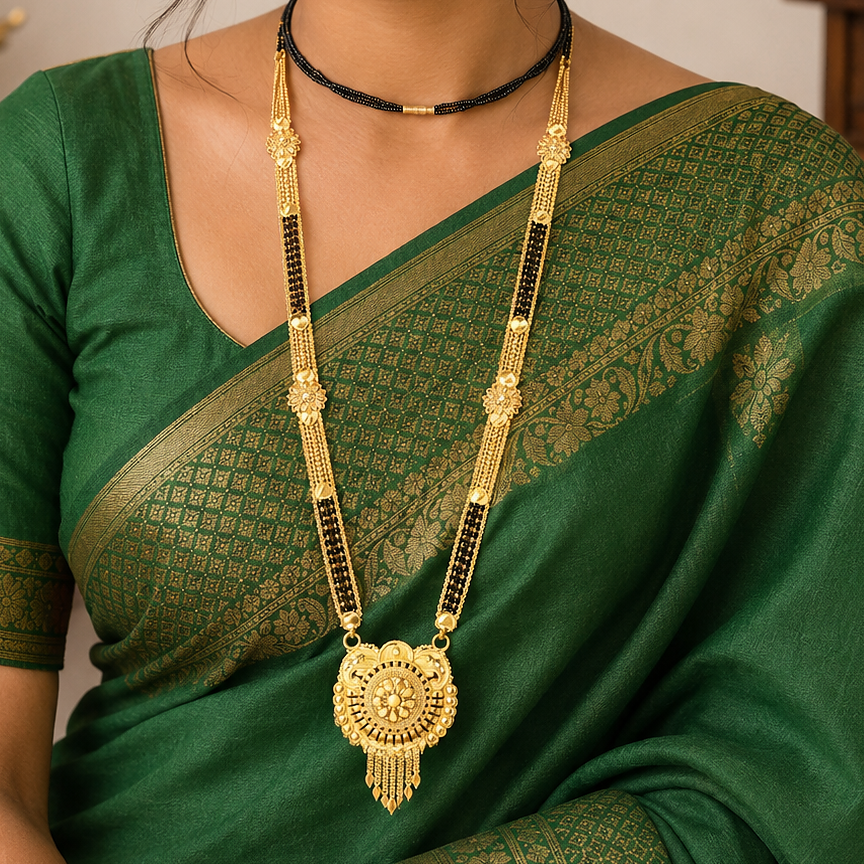 Traditional Designer Mangalsutra Necklace 30 inch