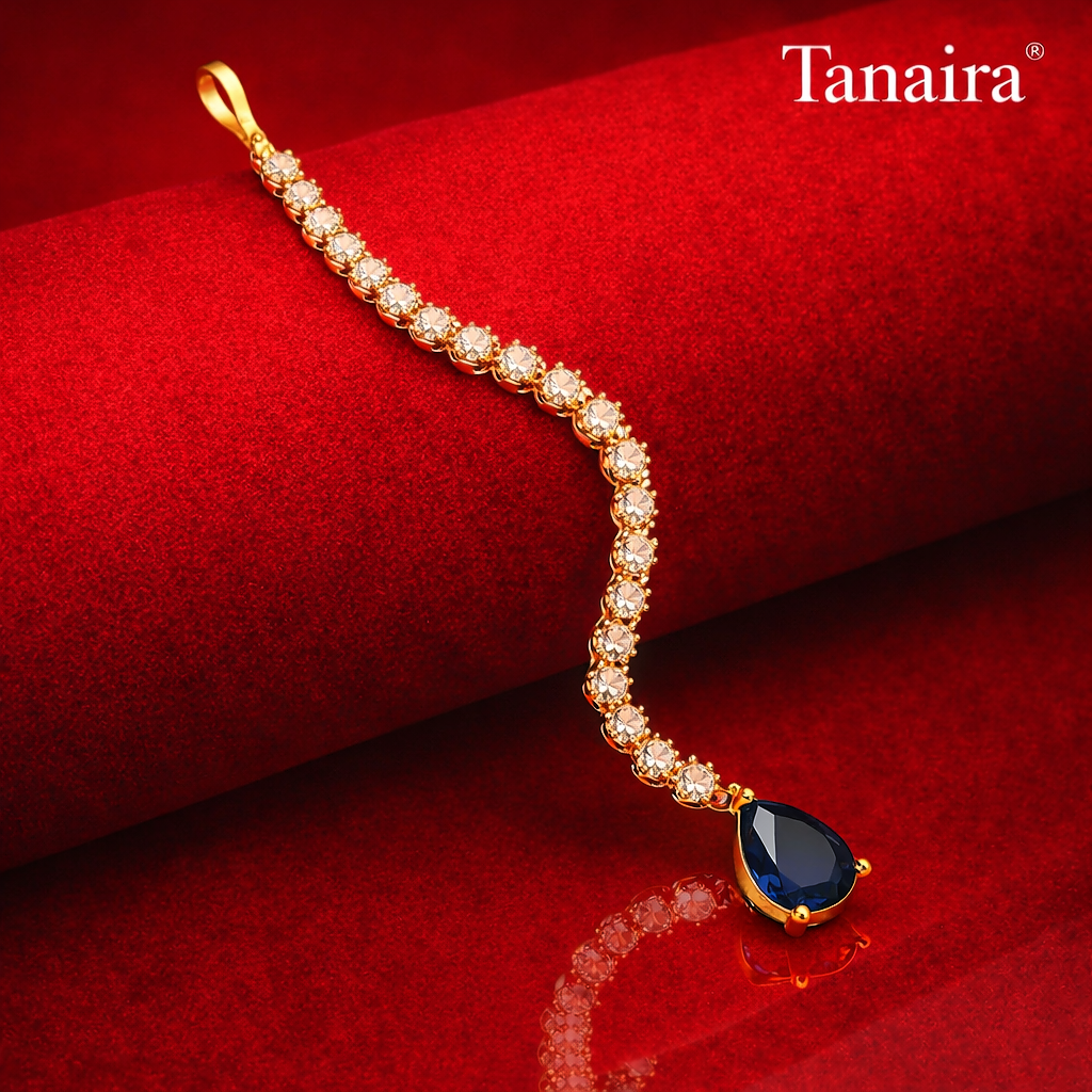 Minimal Gold Plated Mangtika (13cm)