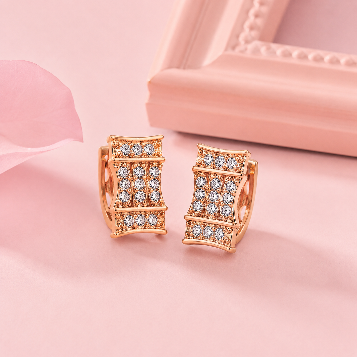 Premium Crystal Stud Earrings for Women
