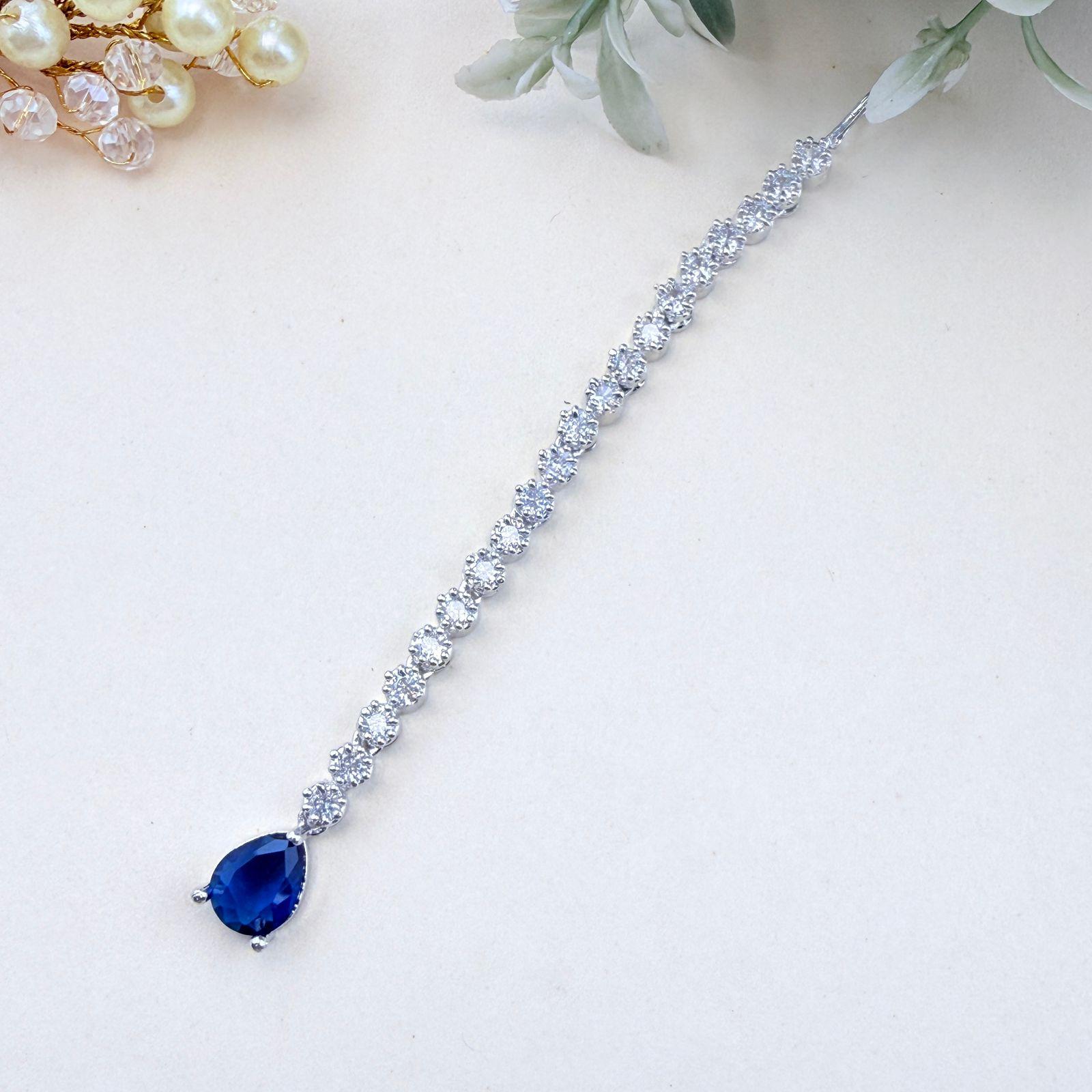 Cubic Zirconia Maangtika – Available in 14 Colours