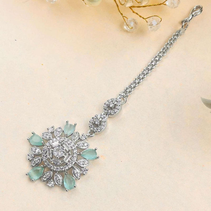 Floral AD Drop Maangtika