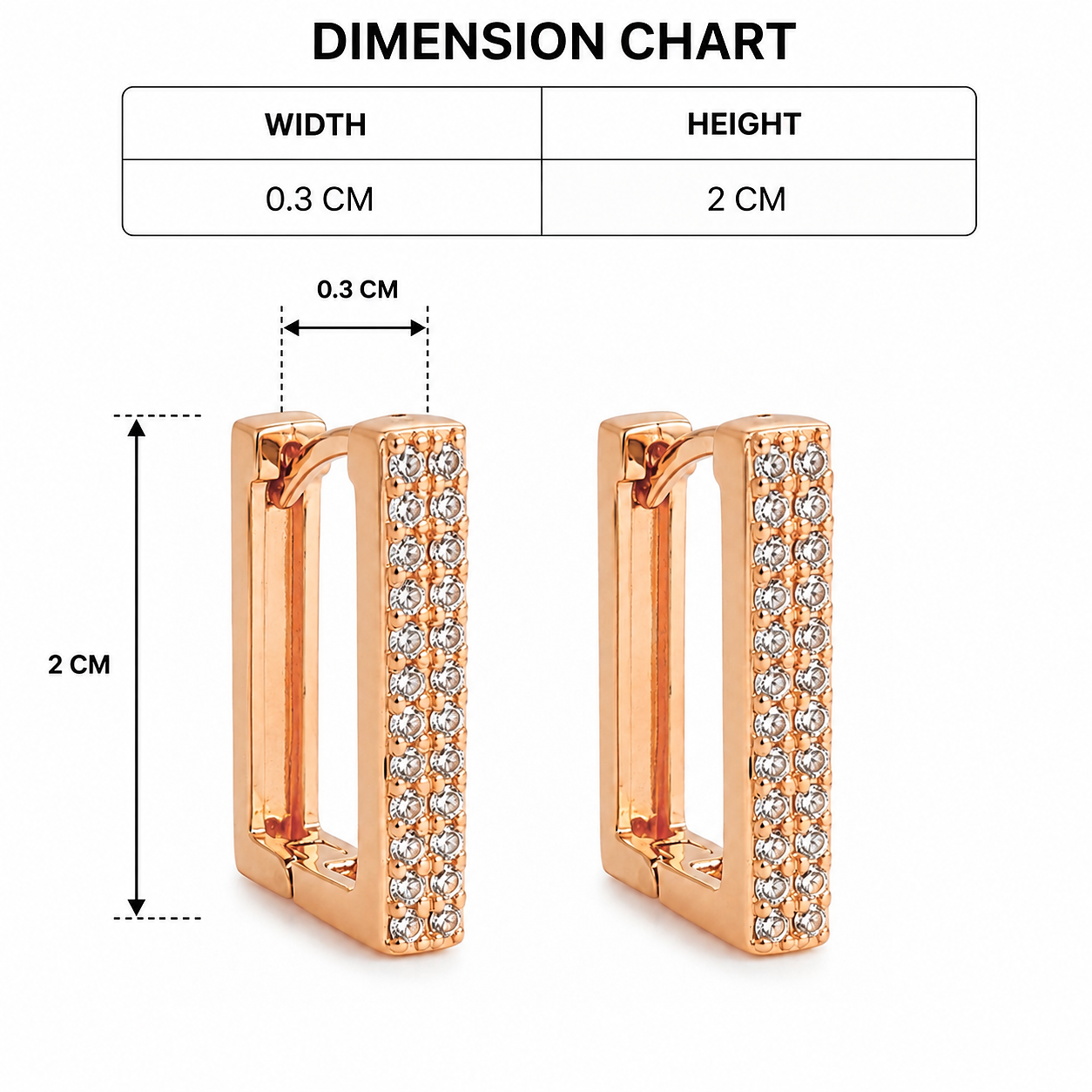 Premium Crystal Stud Earrings for Women