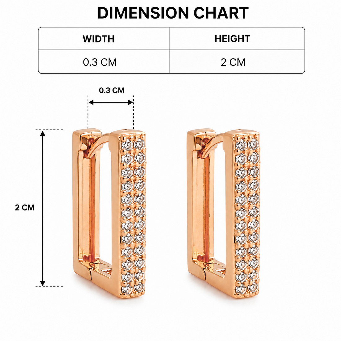 Premium Crystal Stud Earrings for Women