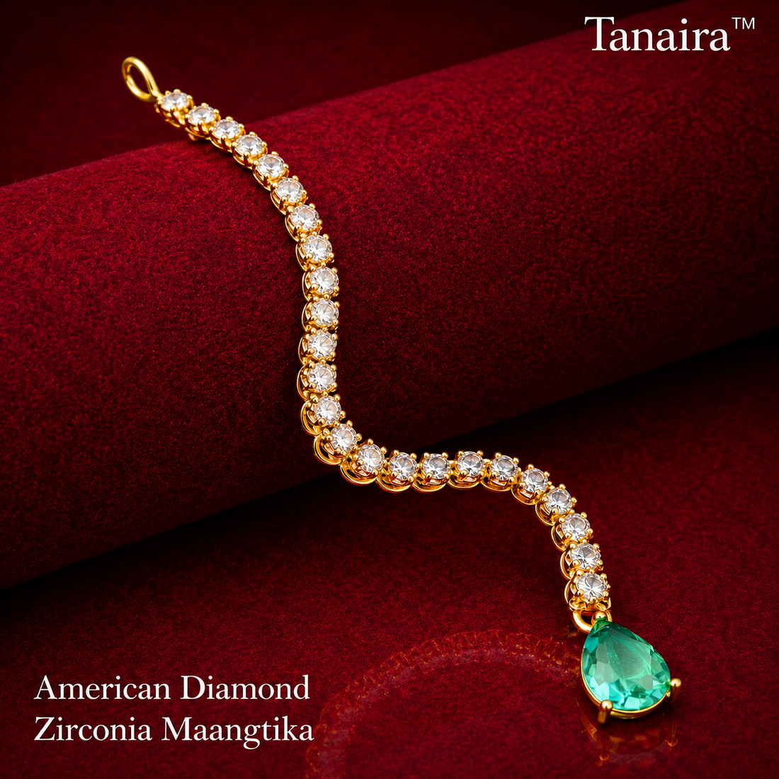 Minimal Gold Plated Mangtika (13cm)