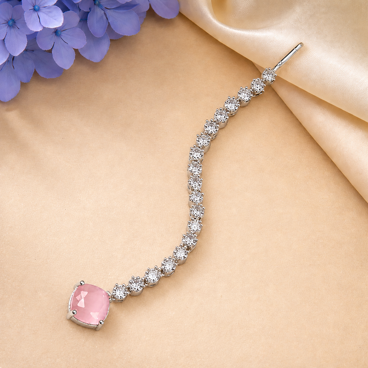 Cube Sleek Mangtika | Stylish Silver Plated