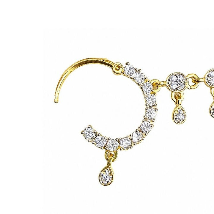 Bridal American Diamond Nath Chain for Women