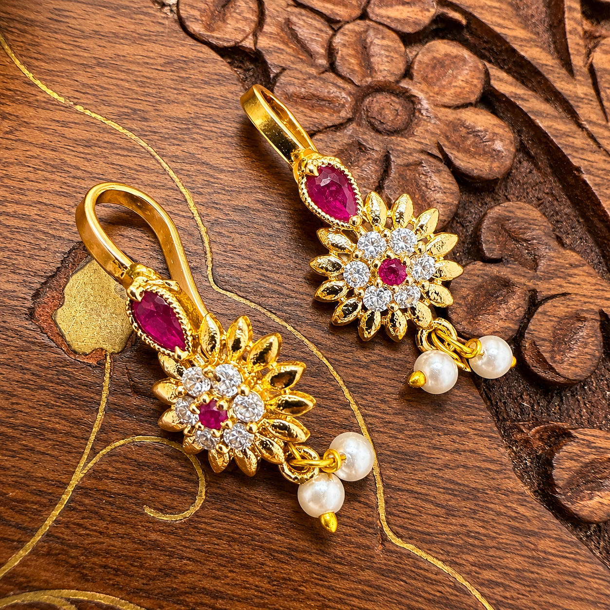 Floral Designer Bugdi for Women