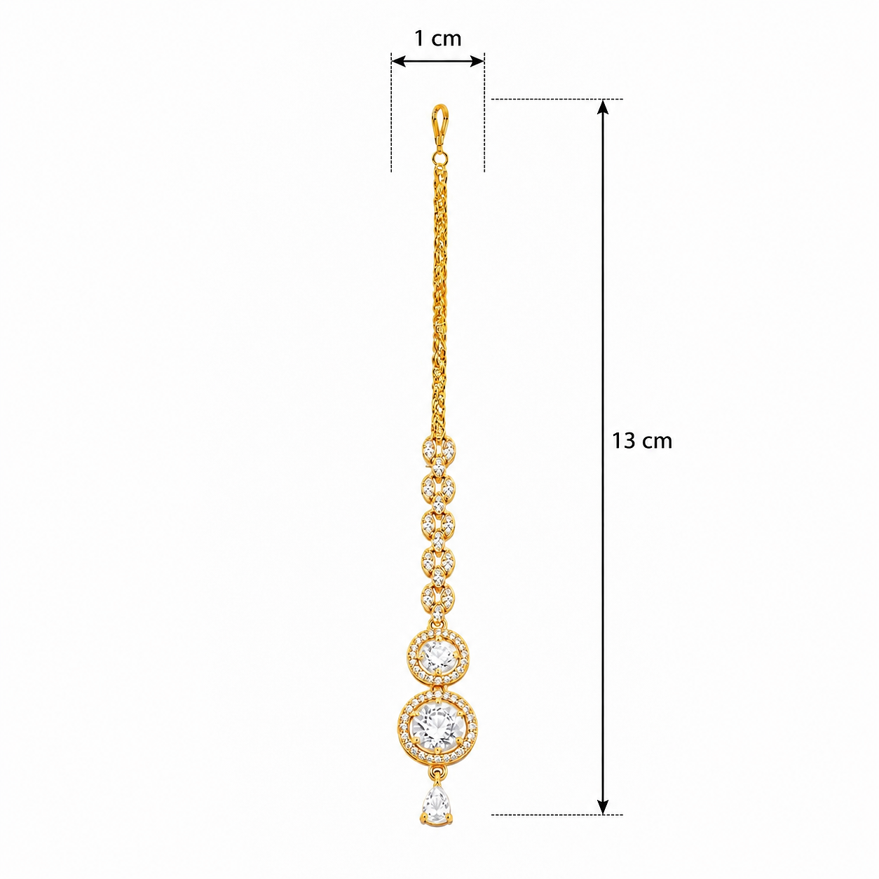 Double Drop AAA Tika Gold Plated