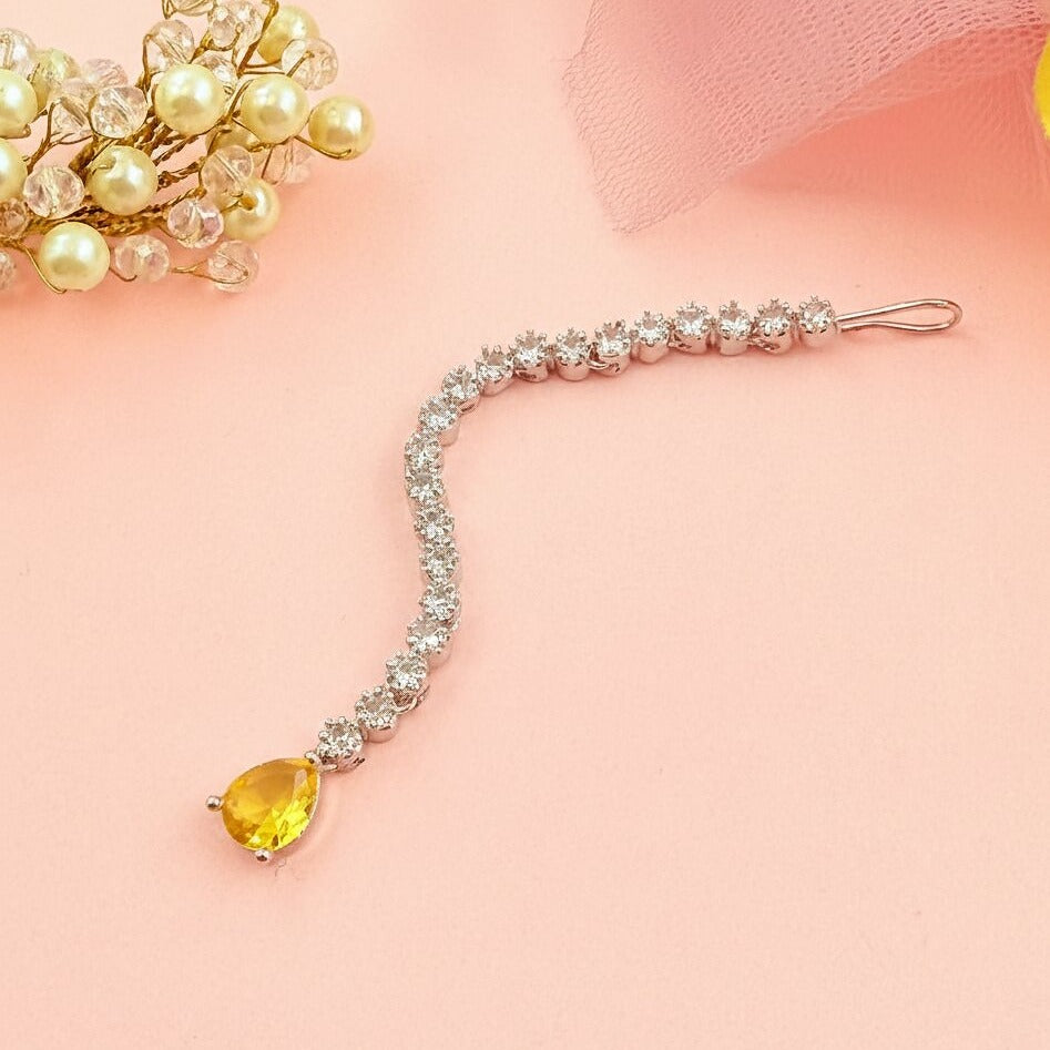 Designer CZ Stone Maang Tikka for Women