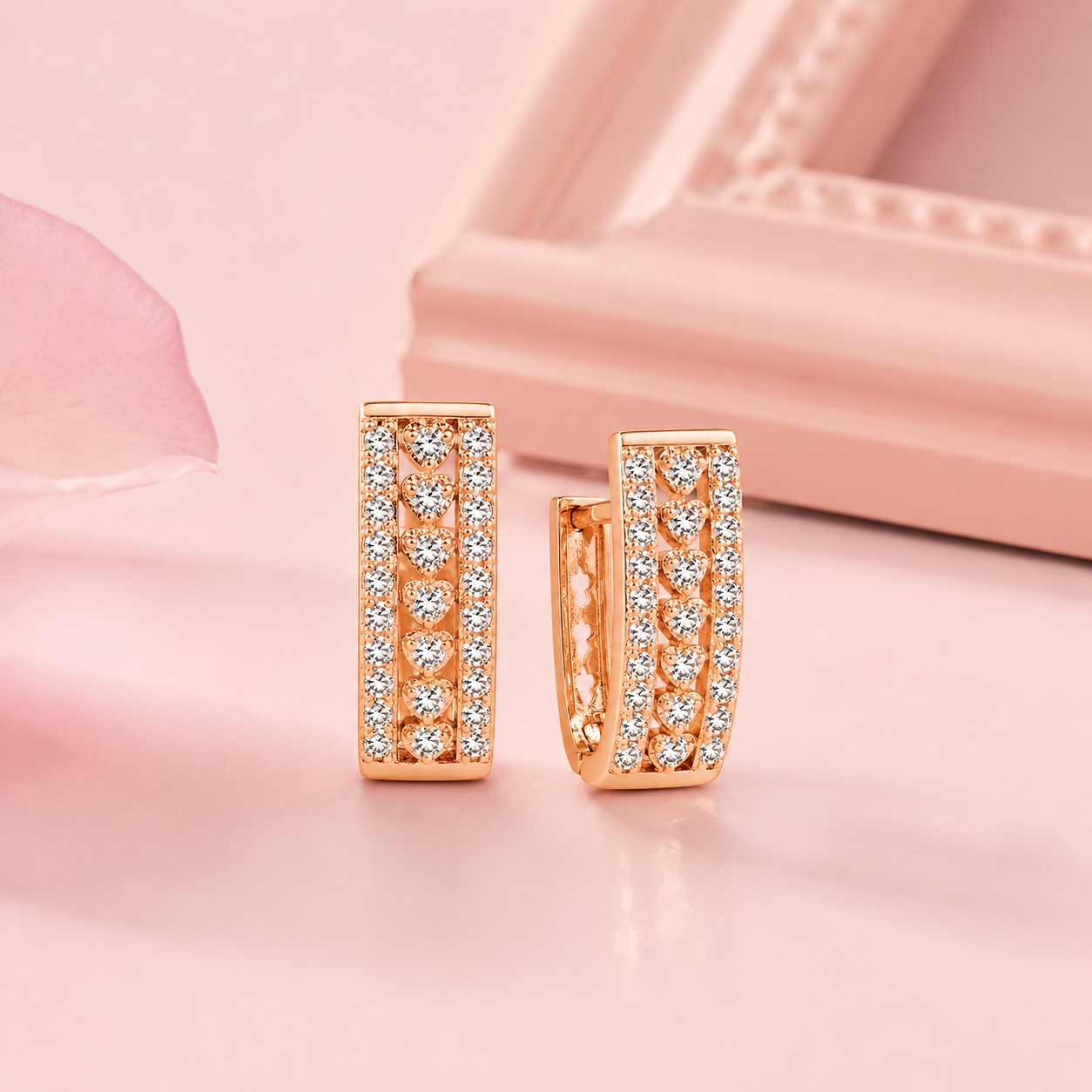 Premium Crystal Stud Earrings for Women