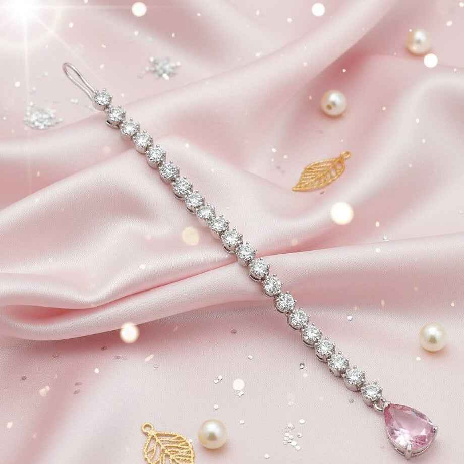 Designer CZ Stone Maang Tikka for Women
