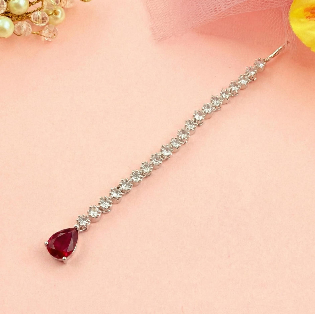 Cubic Zirconia Maangtika – Available in 14 Colours
