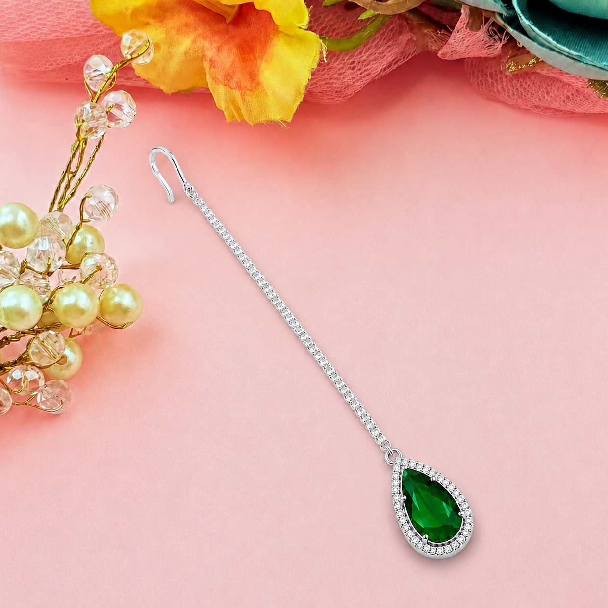 Drop Bridal Maang Tikka for Women